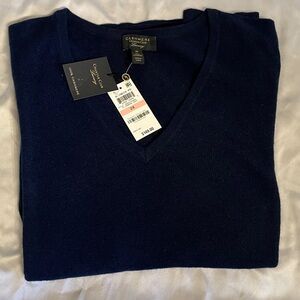 Navy 100% Cashmere Sweater size 2x